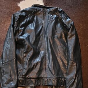 Apt. 9 Men's Shiny Black Bomber Jacket